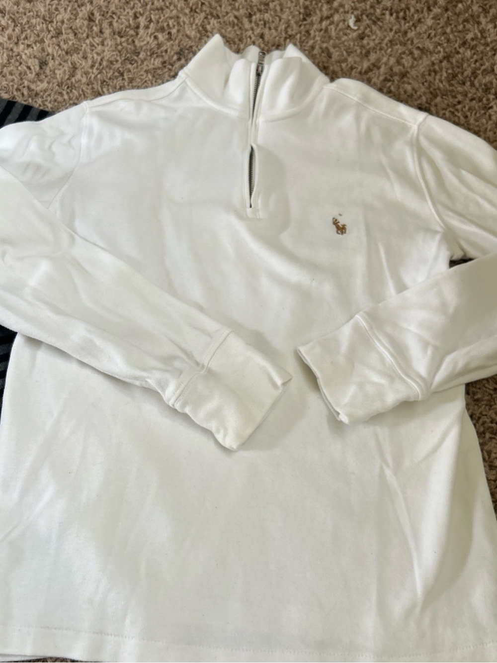 3 Boys Ralph Lauren tops Black and Gray thermal, and two quarter zip- Kids - Picture 3 of 5